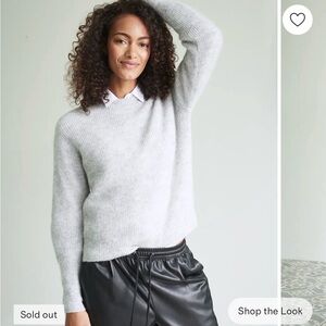 NWT Quince Women's gray baby alpaca wool crew sweater